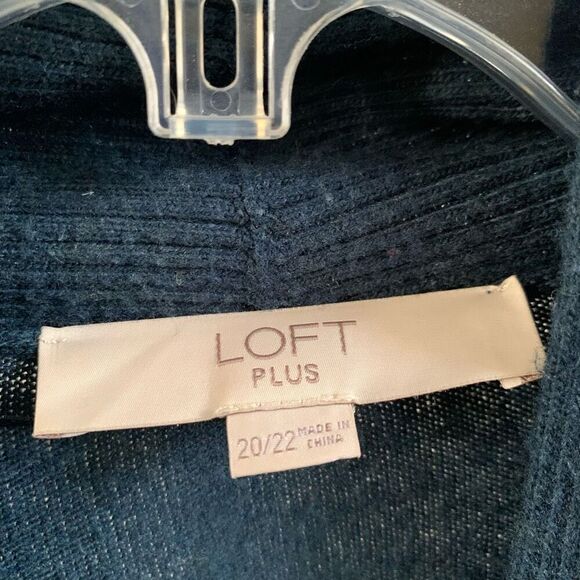 Loft Women’s Plus open wool blend cardigan size 20/22 - Picture 2 of 8